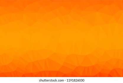 Light Orange vector abstract polygonal cover. Creative illustration in halftone style with gradient. A new texture for your design.