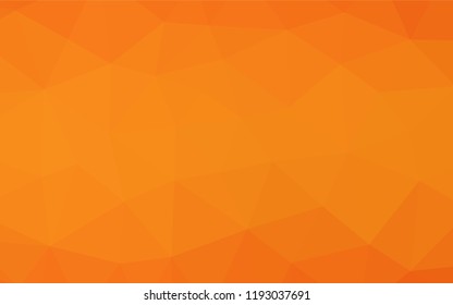 Light Orange vector abstract polygonal texture. A vague abstract illustration with gradient. The polygonal design can be used for your web site.
