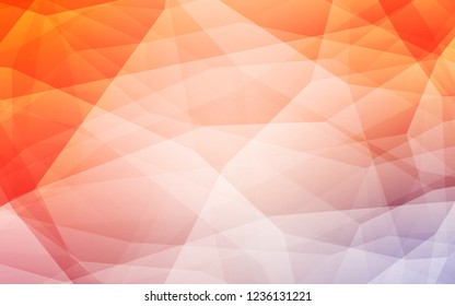 Light Orange vector abstract polygonal background. Elegant bright polygonal illustration with gradient. Pattern for a brand book's backdrop.