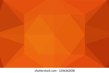 Light Orange vector abstract polygonal cover. Modern geometrical abstract illustration with gradient. A new texture for your design.