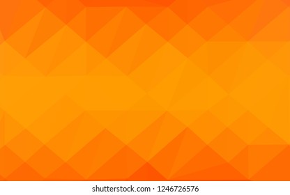 Light Orange vector abstract polygonal cover. A completely new color illustration in a vague style. New texture for your design.
