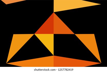 Light Orange vector abstract polygonal cover. A completely new color illustration in a vague style. The completely new template can be used for your brand book.