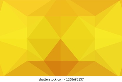Light Orange vector abstract polygonal cover. Modern geometrical abstract illustration with gradient. The template can be used as a background for cell phones.