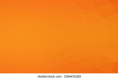 Light Orange vector abstract polygonal cover. Shining colored illustration in a Brand new style. Brand new design for your business.