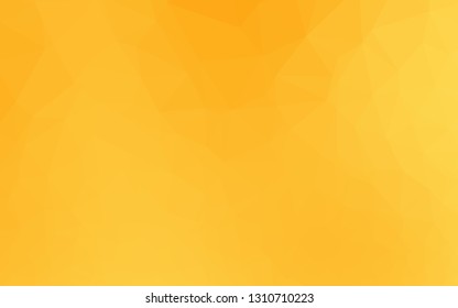 Light Orange vector abstract polygonal layout. Brand new colorful illustration in with gradient. New texture for your design.