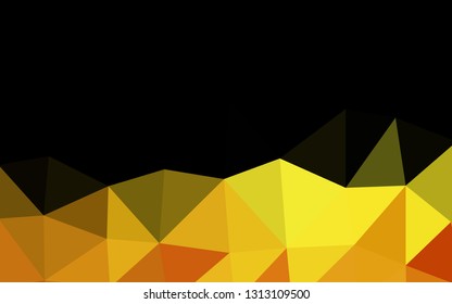 Light Orange vector abstract polygonal cover. A sample with polygonal shapes. New texture for your design.