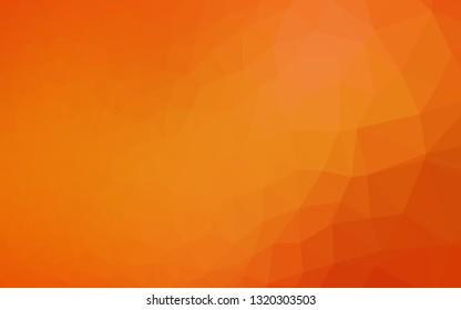 Light Orange vector abstract polygonal cover. Modern geometrical abstract illustration with gradient. Textured pattern for background.