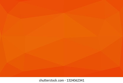 Light Orange vector abstract polygonal layout. Modern geometrical abstract illustration with gradient. Polygonal design for your web site.
