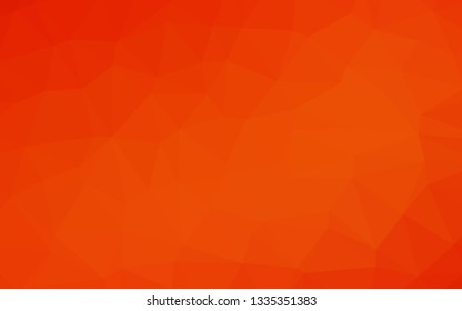 Light Orange vector abstract polygonal layout. A vague abstract illustration with gradient. Textured pattern for background.