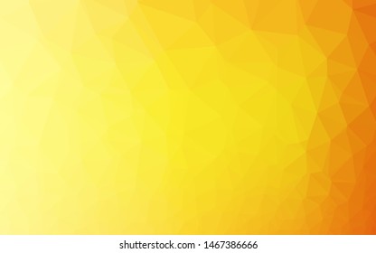 Light Orange vector abstract polygonal cover. Triangular geometric sample with gradient.  Template for your brand book.