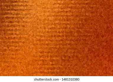 Light Orange vector abstract polygonal template. Modern abstract illustration with triangles. A completely new design for your leaflet.