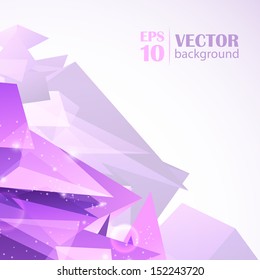 Light orange vector abstract polygonal background