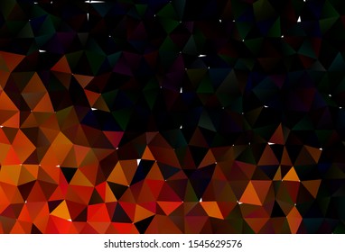 Light Orange vector abstract polygonal layout. Shining colored illustration in a Brand new style. Polygonal design for your web site.