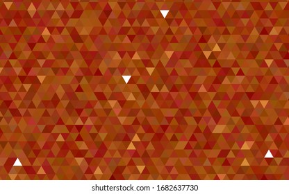 Hell Orange, abstraktes polygonales Muster. Farbige Illustration in einem brandneuen Stil. Dreieckiges Muster für Ihr Business-Design.