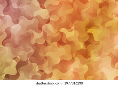 Light Orange vector abstract polygonal background. Creative illustration in halftone style with triangles. New template for your brand book.