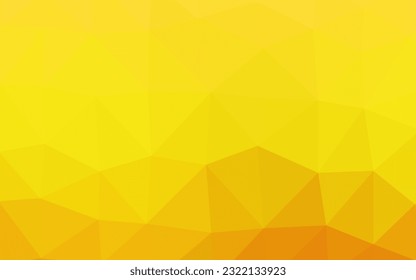 Light Orange vector abstract polygonal layout. Brand new colorful illustration in with gradient. The best triangular design for your business.