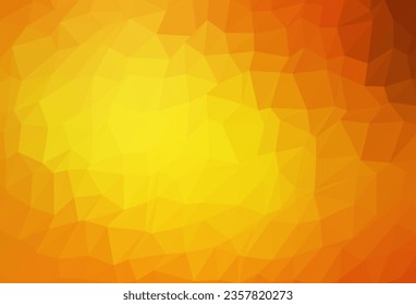 Light Orange vector abstract polygonal layout. Shining colored illustration in a Brand new style. Polygonal design for your web site.