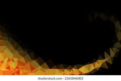 Light Orange vector abstract polygonal layout. Creative illustration in halftone style with gradient. Polygonal design for your web site.