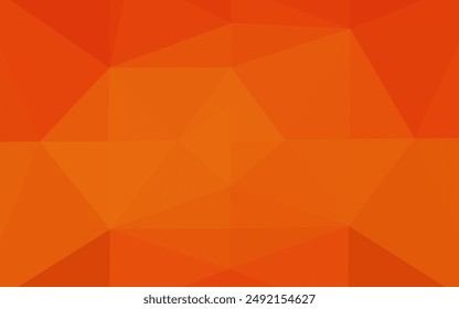 Disposition polygonale abstraite Image vectorielle Orange clair. Nouvelle illustration colorée en dégradé. Conception polygonale pour votre site web.