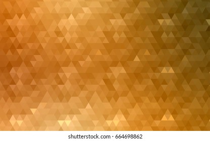 Light Orange vector abstract polygonal background. Creative geometric illustration in Origami style with gradient. A new texture for your design.