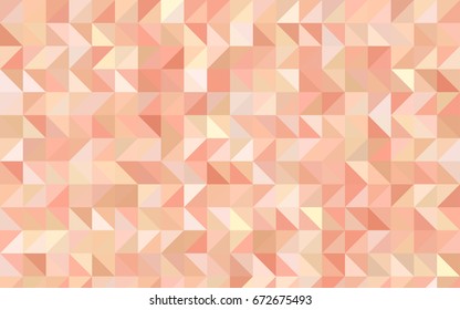 Light Orange vector abstract polygonal pattern. A completely new color illustration in a vague style. A completely new design for your business.