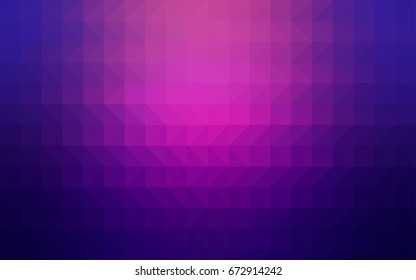 Light Orange vector abstract polygonal background. Geometric illustration in Origami style with gradient.  The best triangular design for your business.