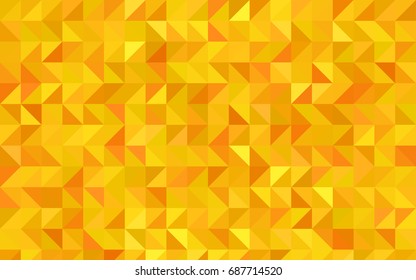 Light Orange vector abstract polygonal pattern. A vague abstract illustration with gradient. The textured pattern can be used for background.