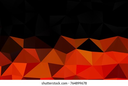 Light Orange vector abstract polygonal pattern. Modern geometrical abstract illustration with gradient. A completely new template for your business design.