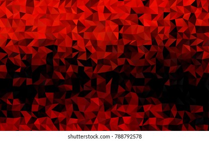 Light Orange vector abstract polygonal template. A vague abstract illustration with gradient. A completely new design for your business.