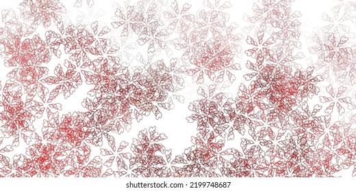 Light orange vector abstract template with leaves. Doodle illustration of leaves in Origami style with gradient. Brand new business design.