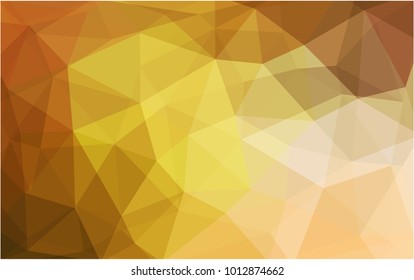 Light Orange vector abstract textured polygonal background. Blurry triangle design. Pattern can be used for background.