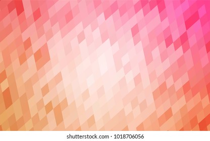 Light Orange vector abstract textured polygonal background. Blurry rectangular design. The pattern with repeating rectangles can be used for background.