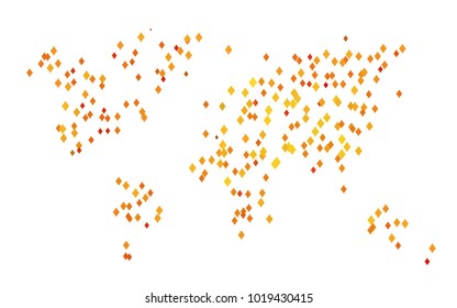 Light Orange vector abstract textured polygonal background. Blurry rectangular design. The pattern with repeating rectangles can be used for background.