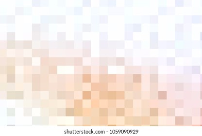 Light Orange vector abstract textured polygonal background. Blurry rectangular design. The pattern with repeating rectangles can be used for background.