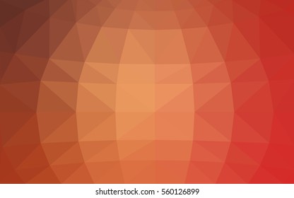 Light Orange vector abstract textured polygonal background. Blurry triangle design. Pattern can be used for background.