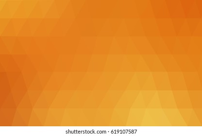 Light Orange vector abstract textured polygonal background. Blurry triangle design. Pattern can be used for background.