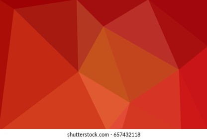 Light Orange vector abstract textured polygonal background. Blurry triangle design. Pattern can be used for background.
