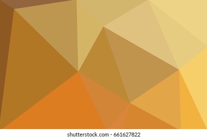 Light Orange vector abstract textured polygonal background. Blurry triangle design. Pattern can be used for background.