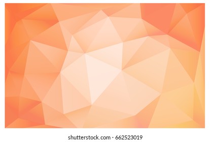 Light Orange vector abstract textured polygonal background. Blurry triangle design. Pattern can be used for background.