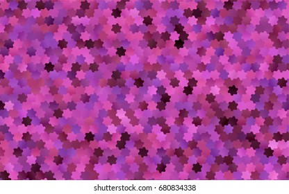 Light Orange vector abstract textured polygonal background. Brand-new blurry hexagonal design. Pattern can be used for background.