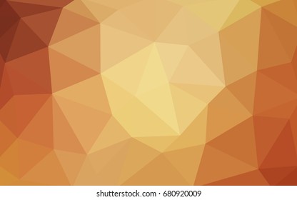 Light Orange vector abstract textured polygonal background. Blurry triangle design. Pattern can be used for background.