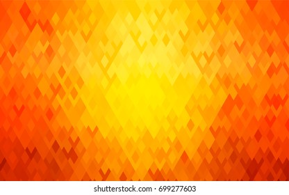 Light Orange vector abstract textured polygonal background. Blurry rectangular design. The pattern with repeating rectangles can be used for background.
