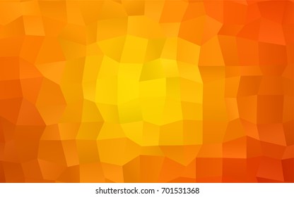 Light Orange vector abstract textured polygonal background. Blurry rectangular design. The pattern with repeating rectangles can be used for background.