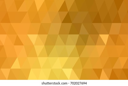 Light Orange vector abstract textured polygonal background. Blurry triangle design. Pattern can be used for background.