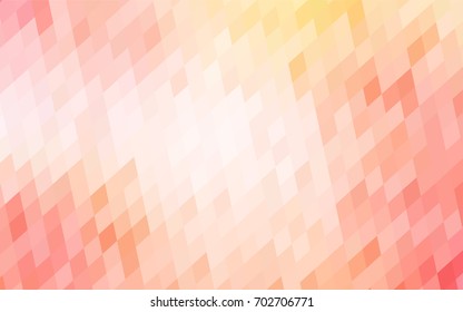 Light Orange vector abstract textured polygonal background. Blurry rectangular design. The pattern with repeating rectangles can be used for background.