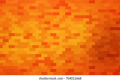 Light Orange vector abstract textured polygonal background. Blurry rectangular design. The pattern with repeating rectangles can be used for background.