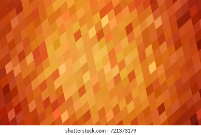 Light Orange vector abstract textured polygonal background. Blurry rectangular design. The pattern with repeating rectangles can be used for background.
