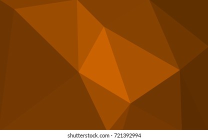 Light Orange vector abstract textured polygonal background. Blurry triangle design. Pattern can be used for background.