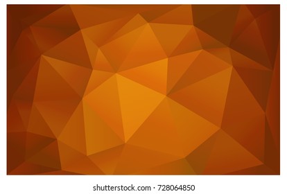 Light Orange vector abstract textured polygonal background. Blurry triangle design. Pattern can be used for background.