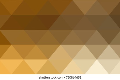 Light Orange vector abstract textured polygonal background. Blurry triangle design. Pattern can be used for background.